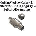 how to hollow catalytic converter without removing it